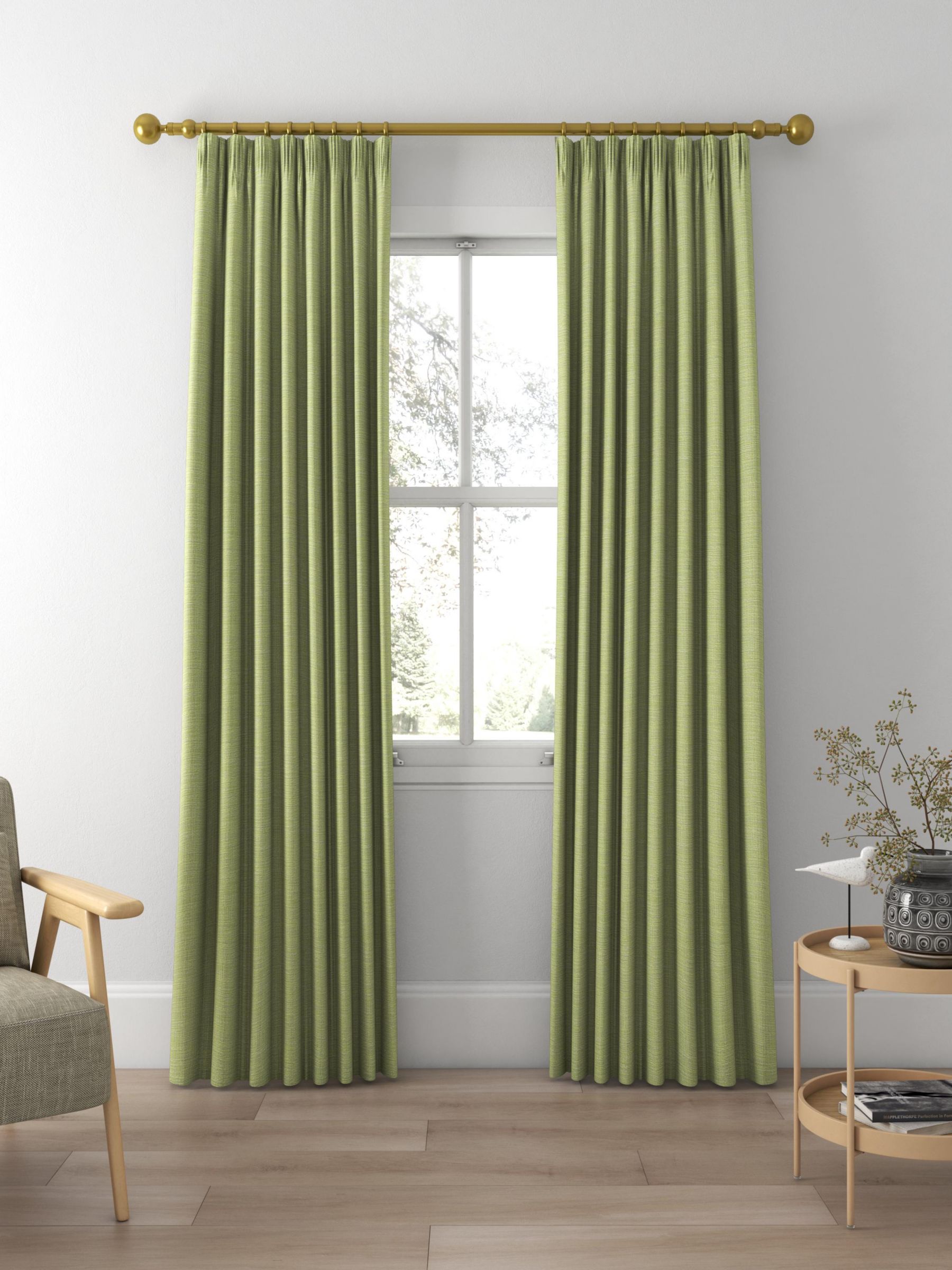 Designers Guild Tangalle Made to Measure Curtains, Leaf