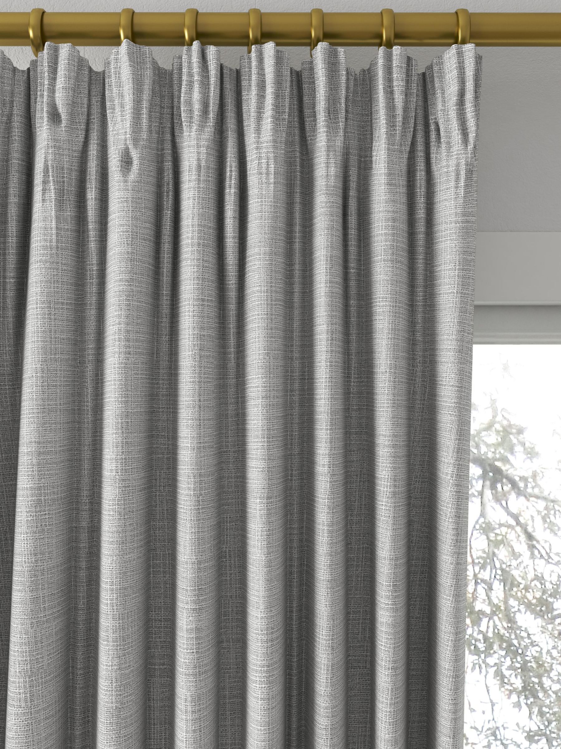 Designers Guild Tangalle Made to Measure Curtains, Granite