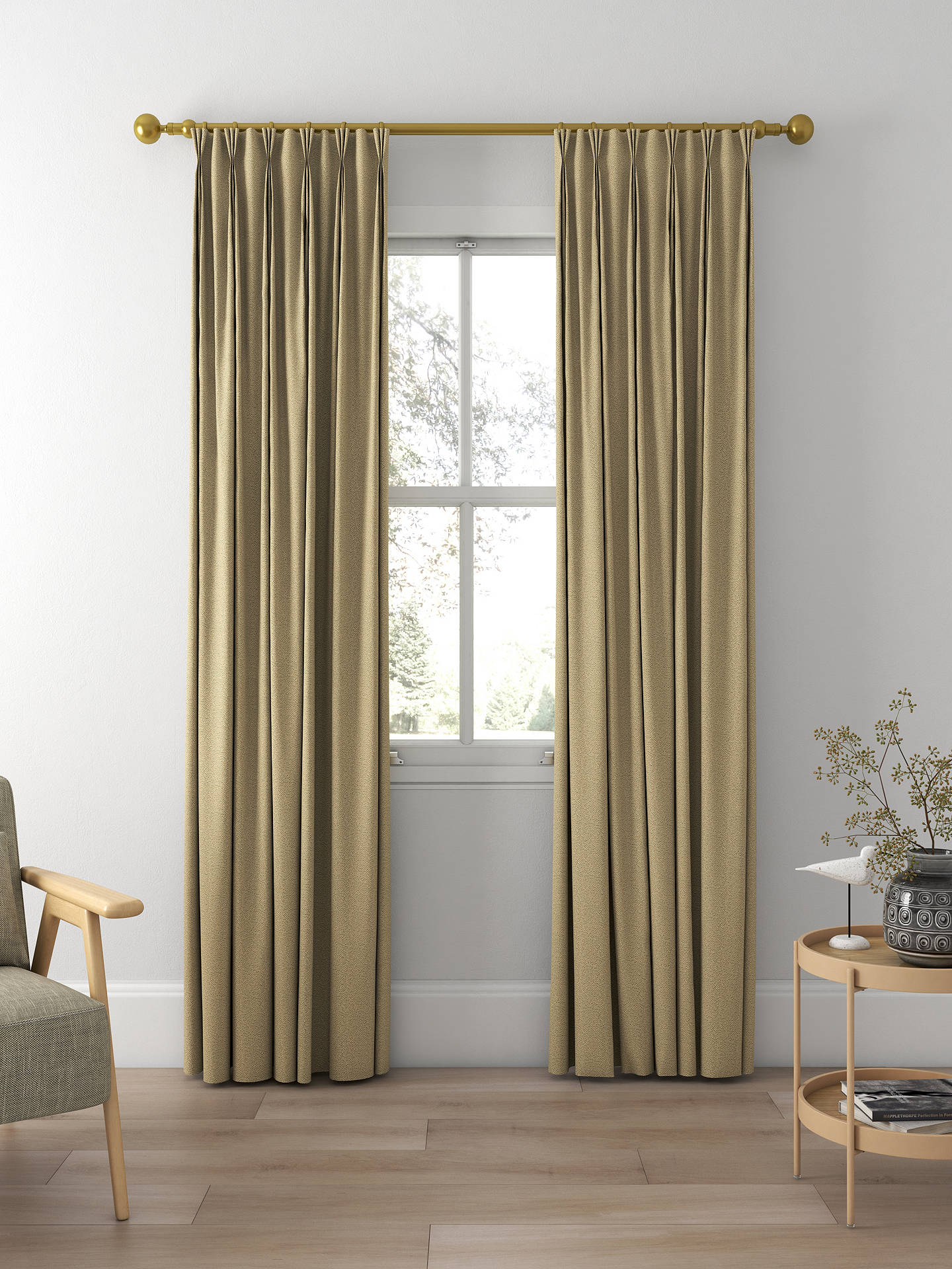 Designers Guild Sesia Made to Measure Curtains, Fern