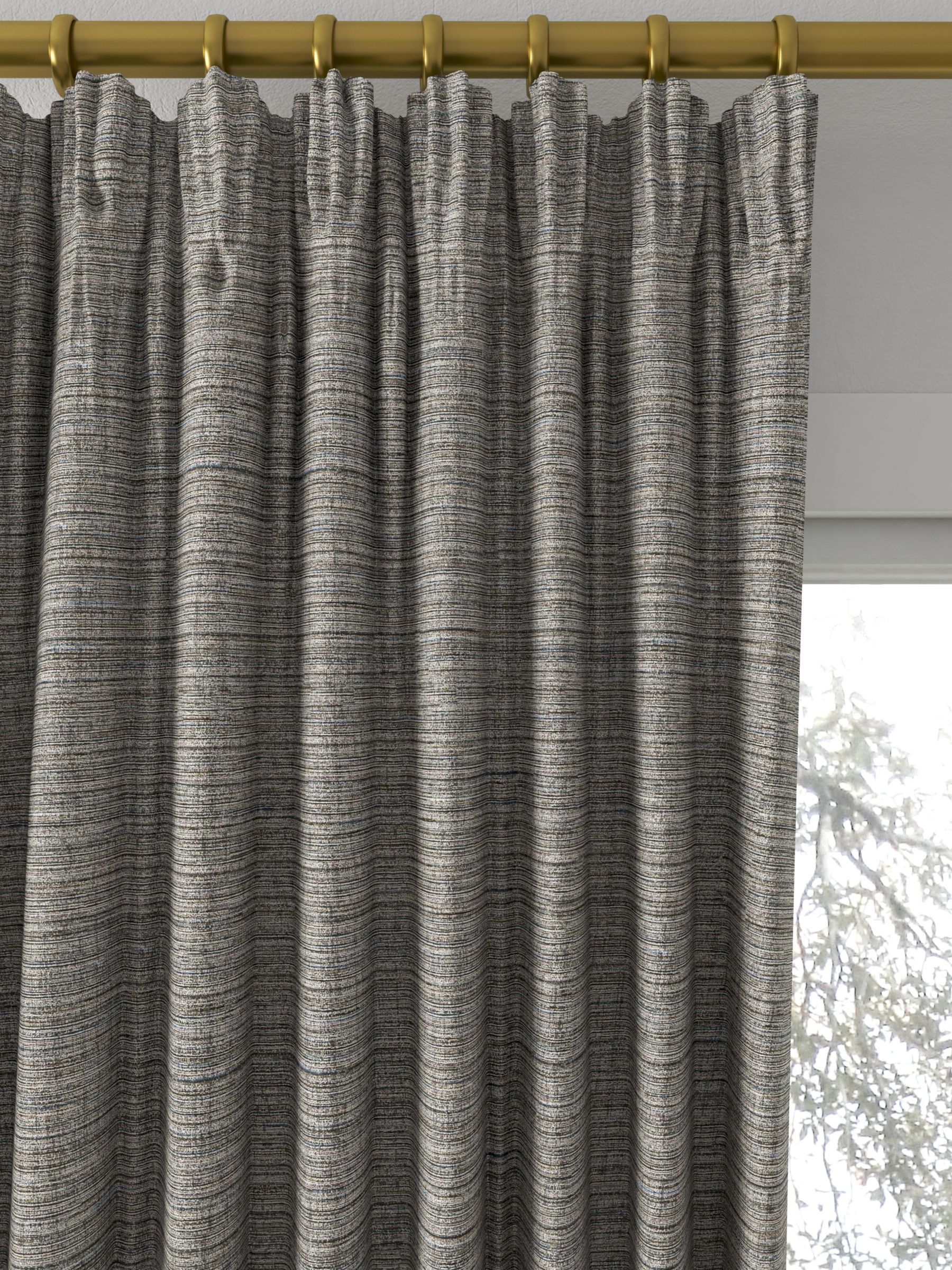 Designers Guild Kumana Made to Measure Curtains, Granite