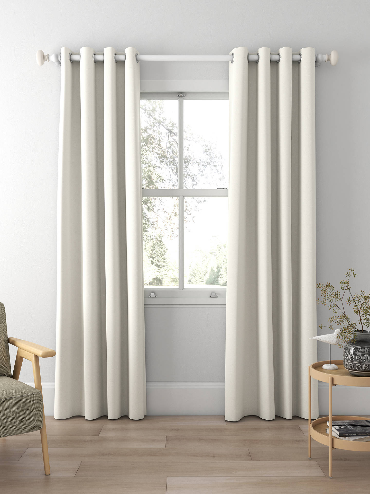 Designers Guild Sesia Made to Measure Curtains, Opal