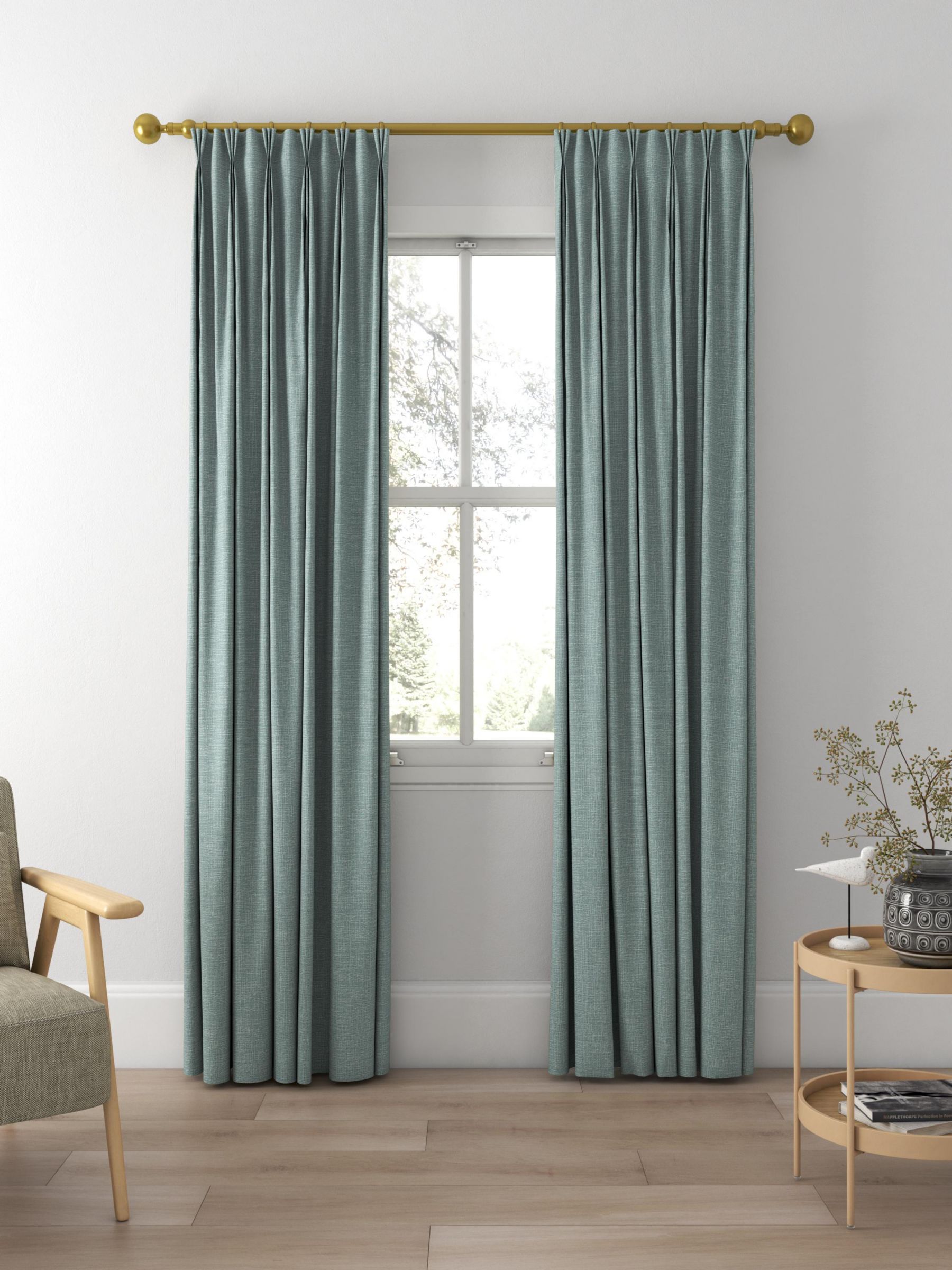 Designers Guild Tangalle Made to Measure Curtains, Viridian