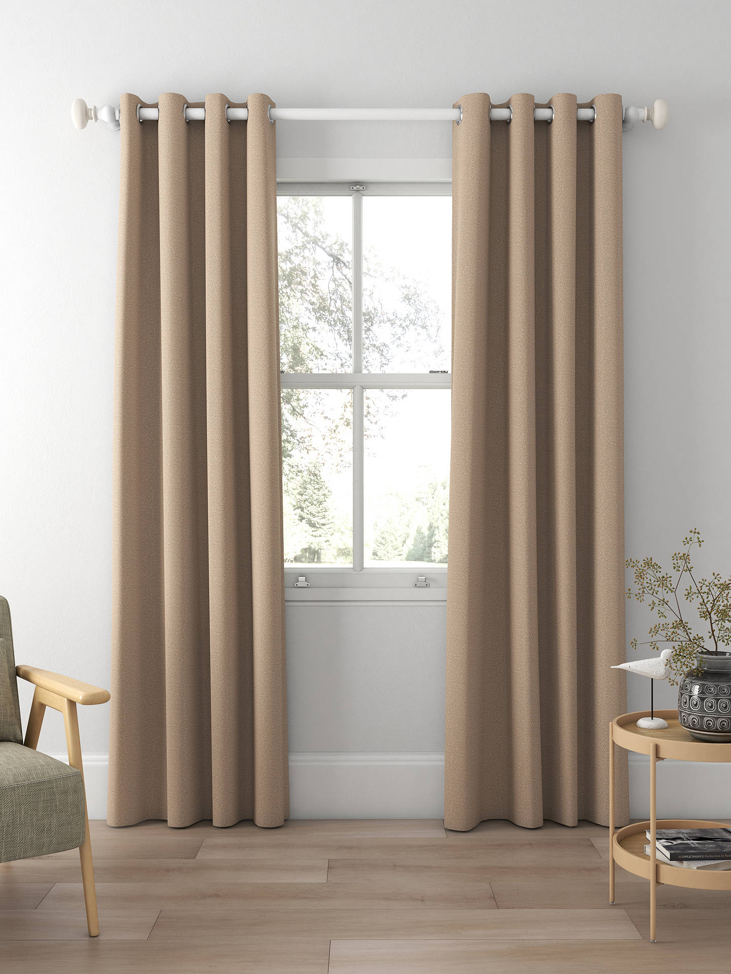 Designers Guild Sesia Made to Measure Curtains, Cappuccino