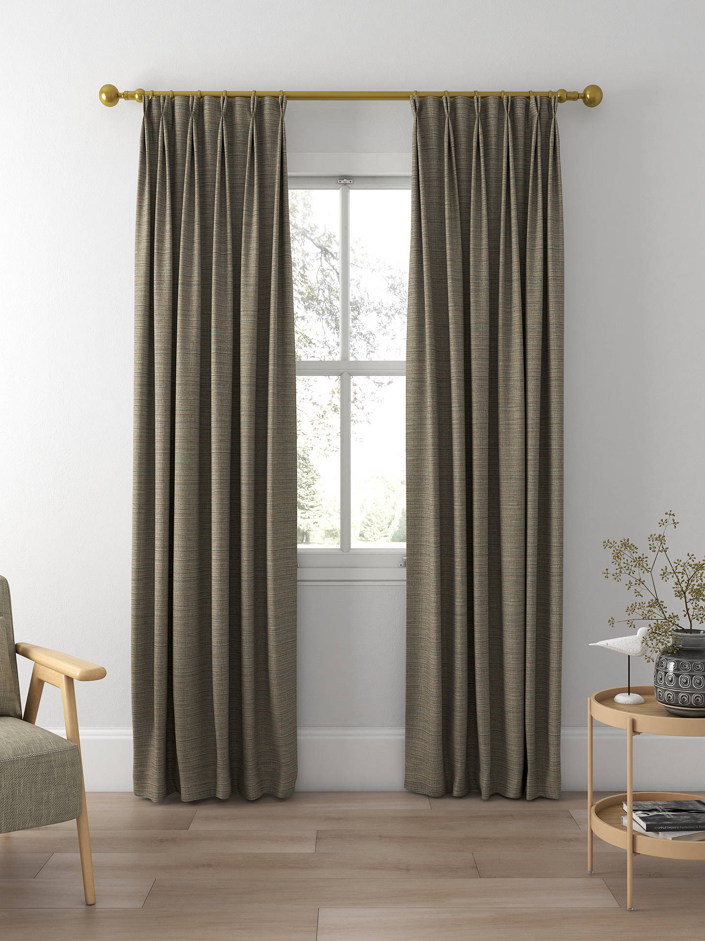 Designers Guild Kumana Made to Measure Curtains, Lichen