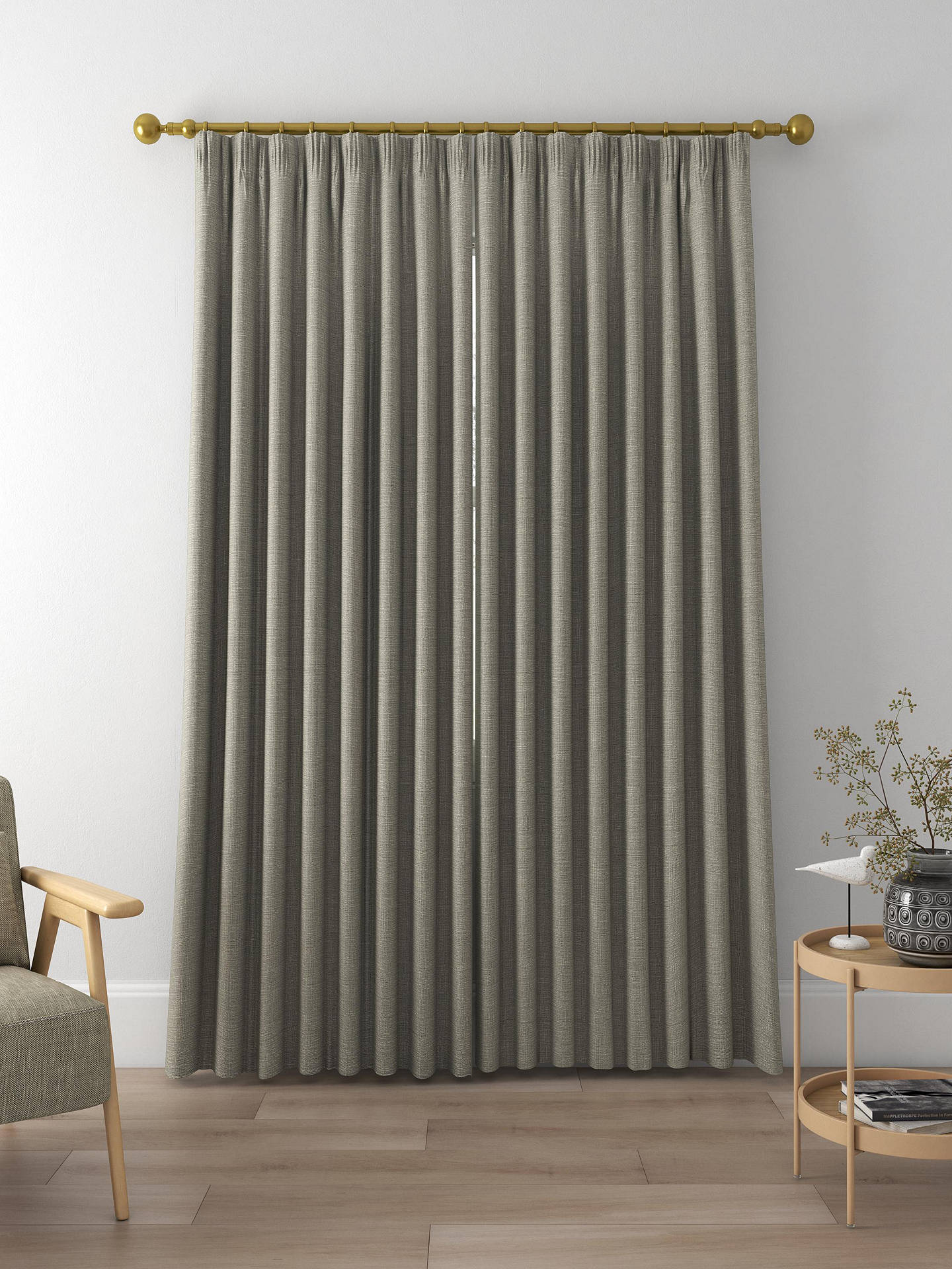 Designers Guild Tangalle Made to Measure Curtains, Walnut