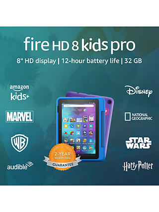 Amazon Fire HD 8 Kids Pro Tablet with Kid-Proof Case, Quad-core, Fire OS, Wi-Fi, 32GB, 8", Sky Blue