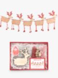 Artcuts Wooden Christmas Reindeer Bunting Craft Kit