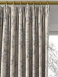 Sanderson Sorilla Damask Made to Measure Curtains or Roman Blind, Silver/Linen