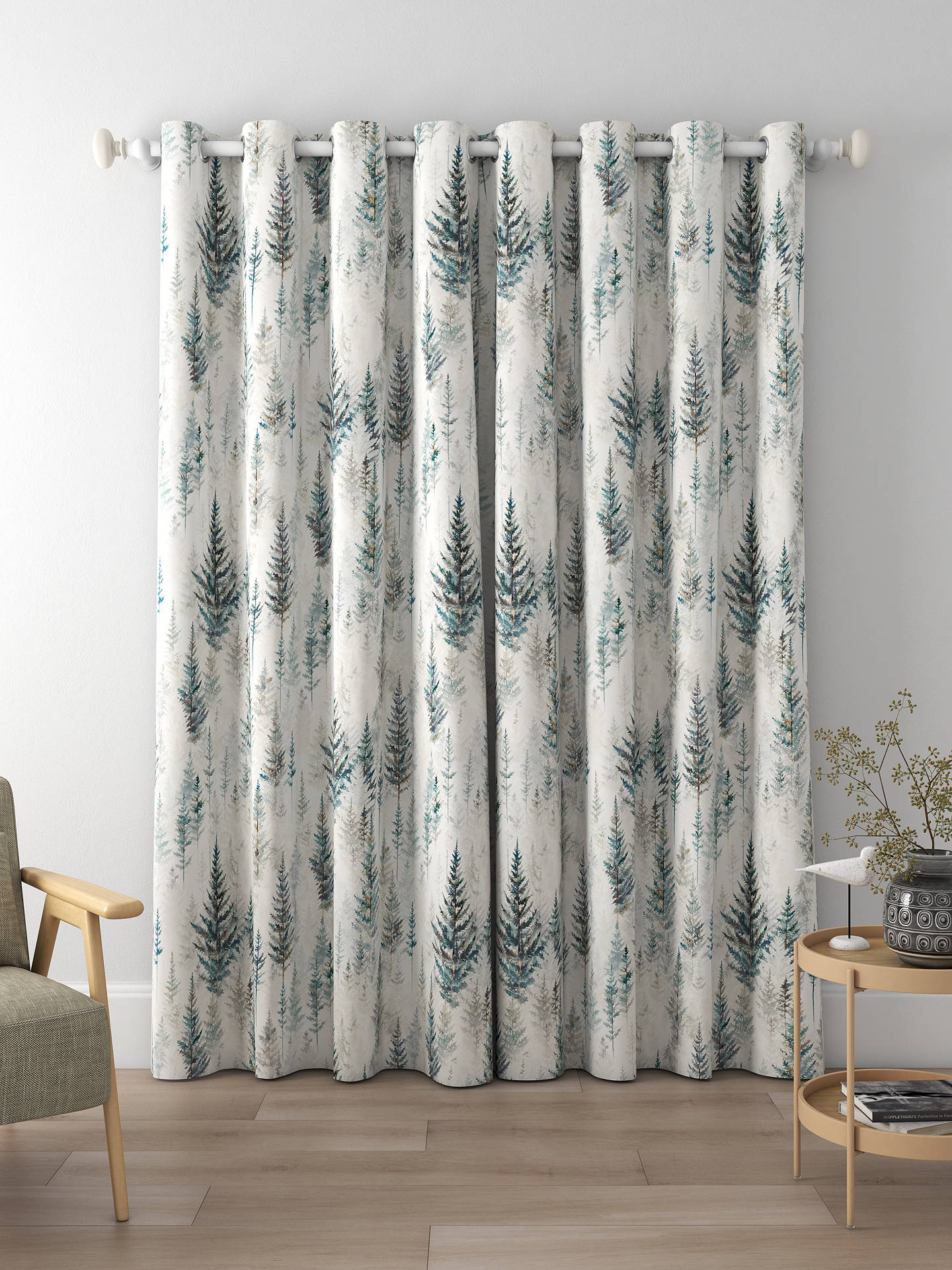 Sanderson Juniper Pine Made to Measure Curtains, Forest