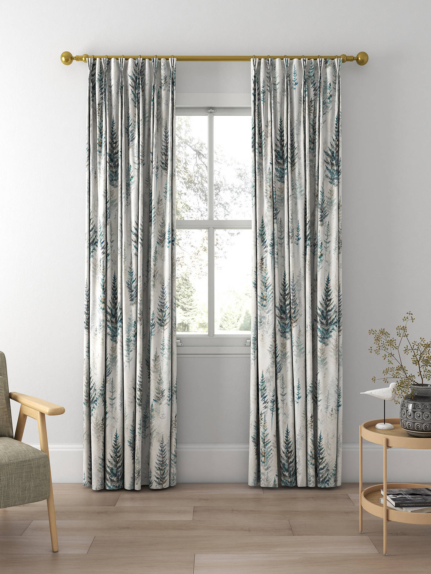 Sanderson Juniper Pine Made to Measure Curtains, Forest