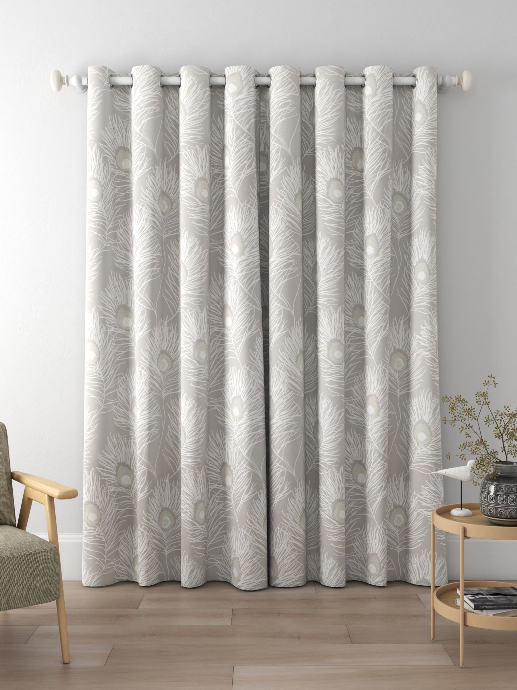 Harlequin Orlena Made to Measure Curtains, Gilver/Pewter