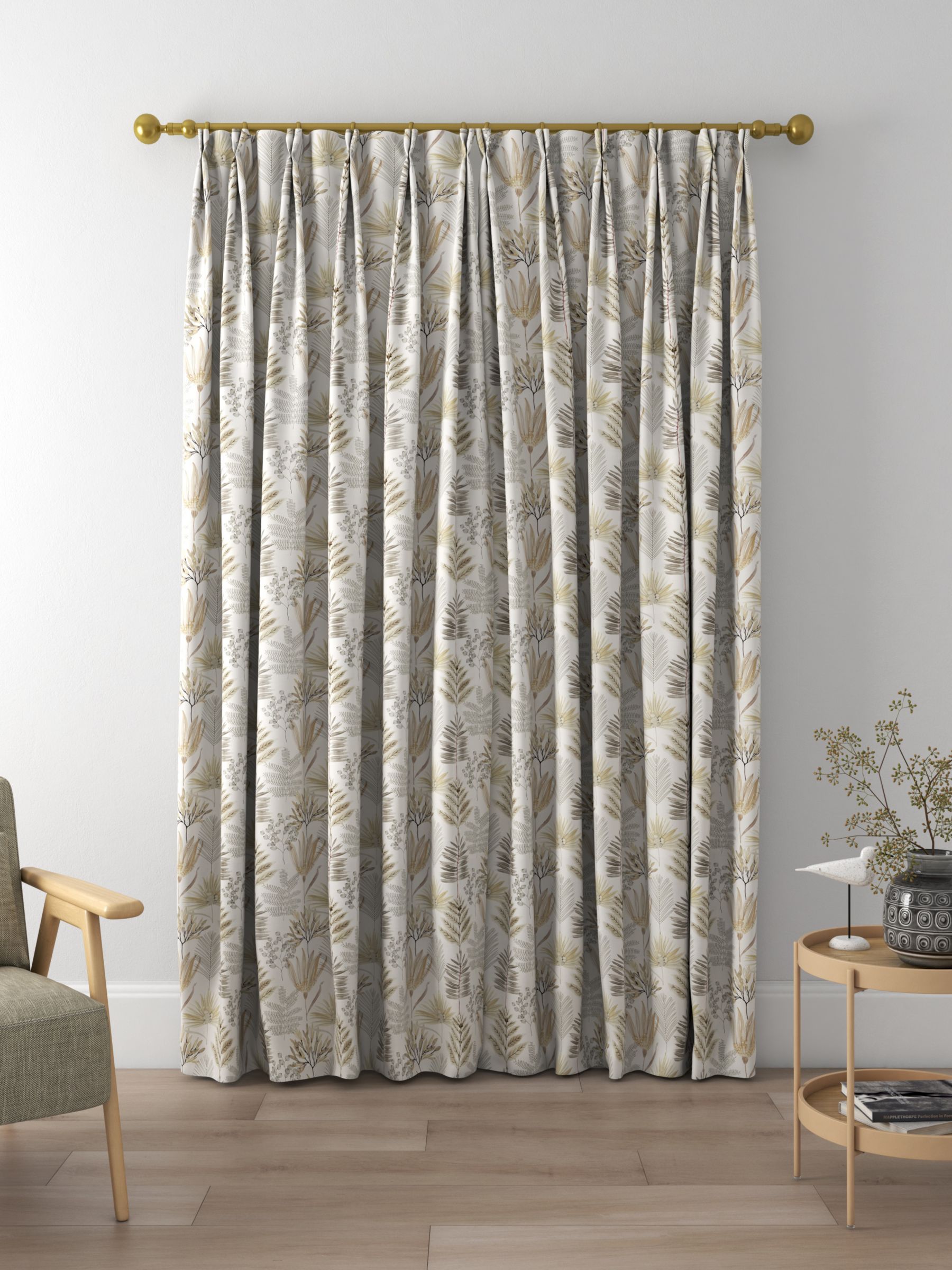 Harlequin Yasuni Made to Measure Curtains, Ochre/Linen