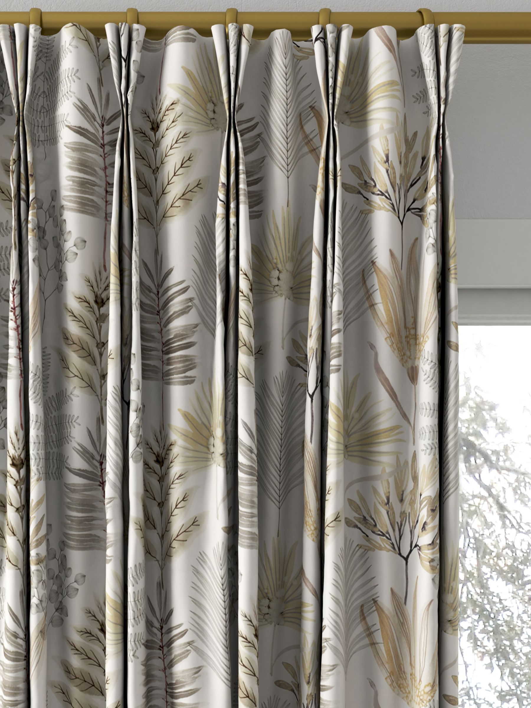 Harlequin Yasuni Made to Measure Curtains, Ochre/Linen