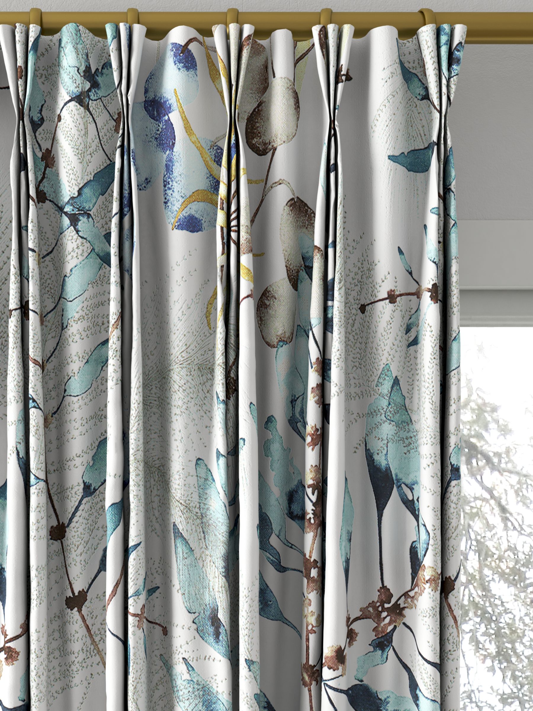 Harlequin Postelia Made to Measure Curtains, Lagoon/Linden