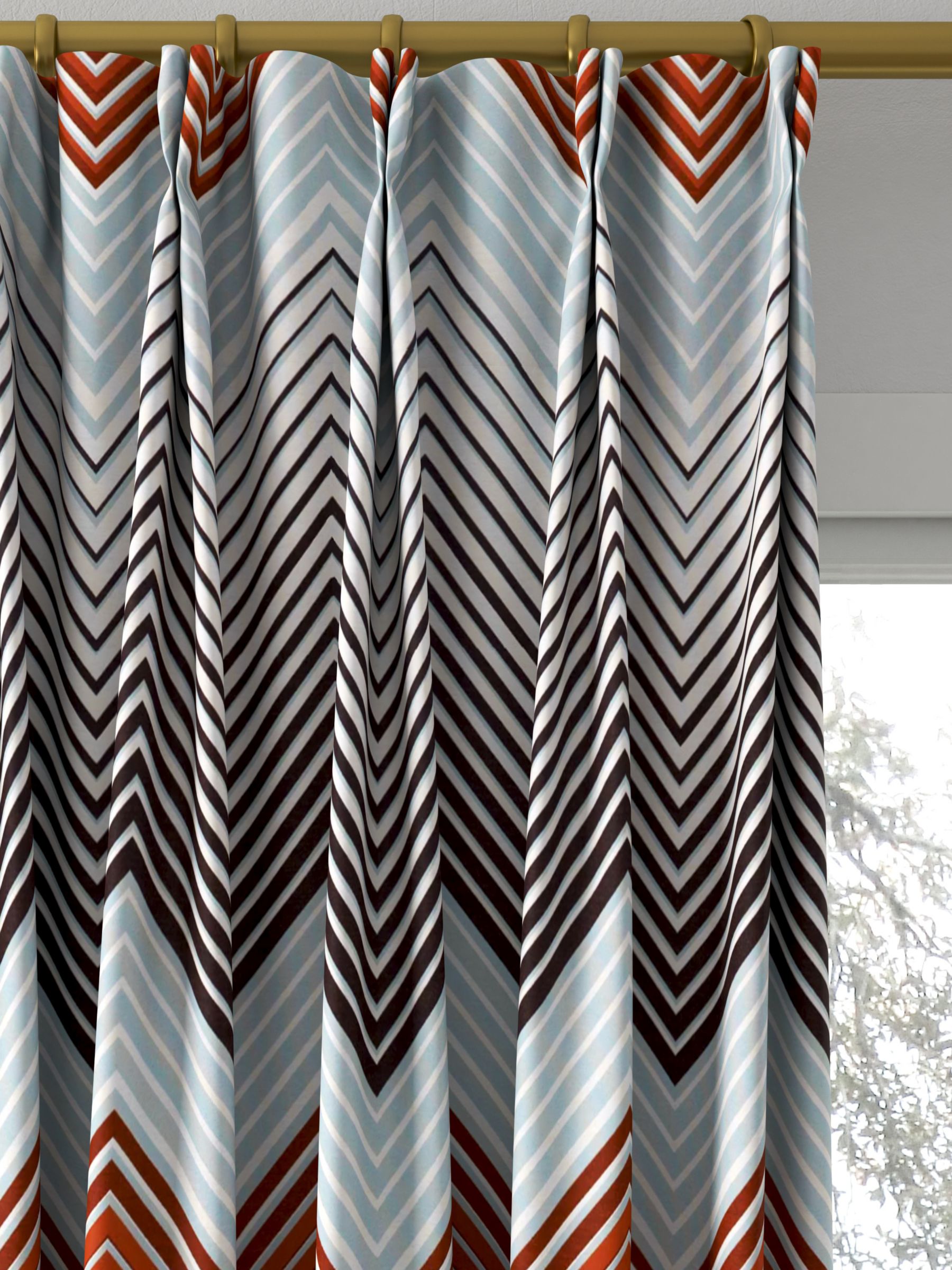 Harlequin Equalize Made to Measure Curtains, Rust