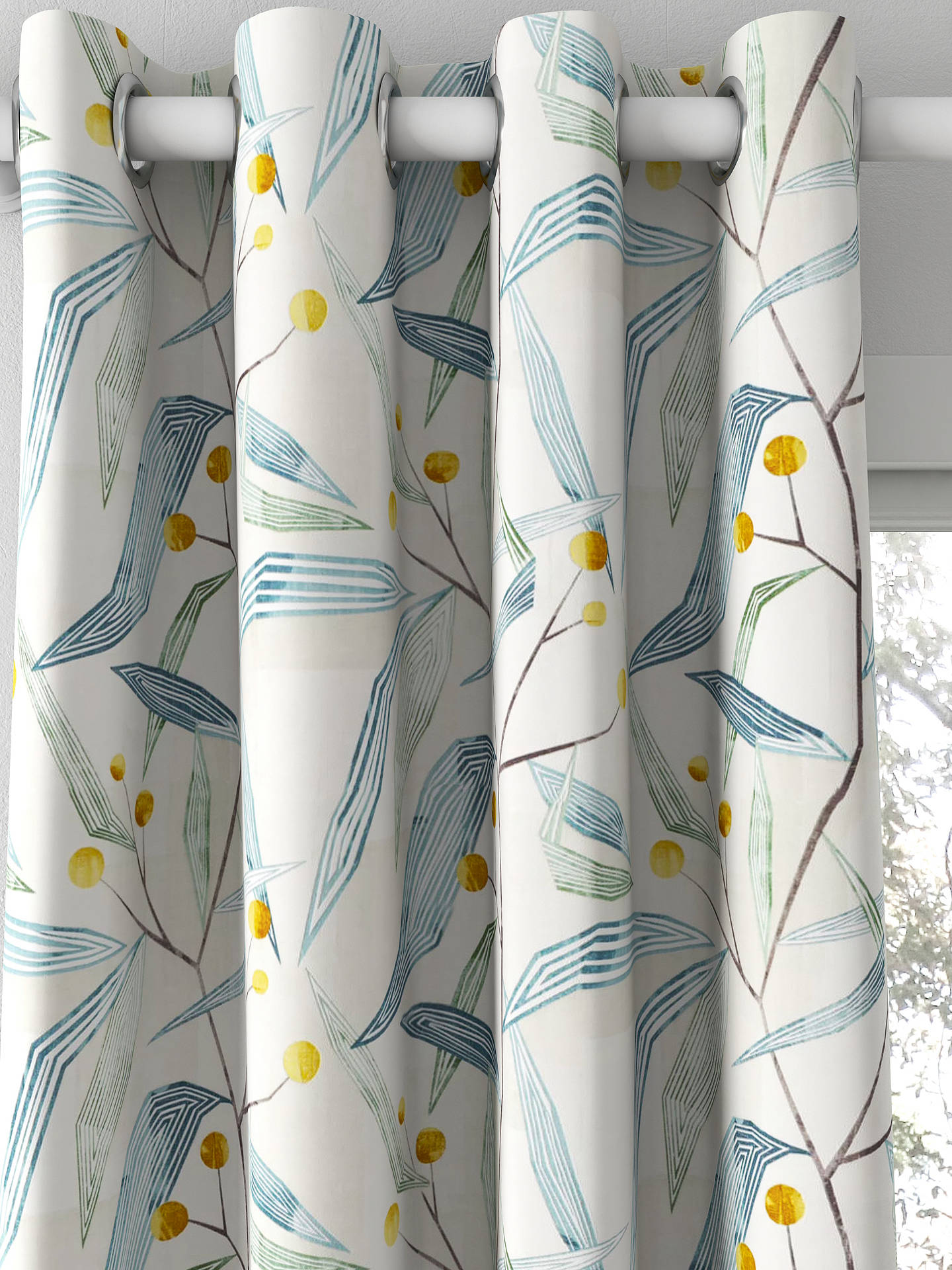 Harlequin Entity Made to Measure Curtains, Emerald/Ochre