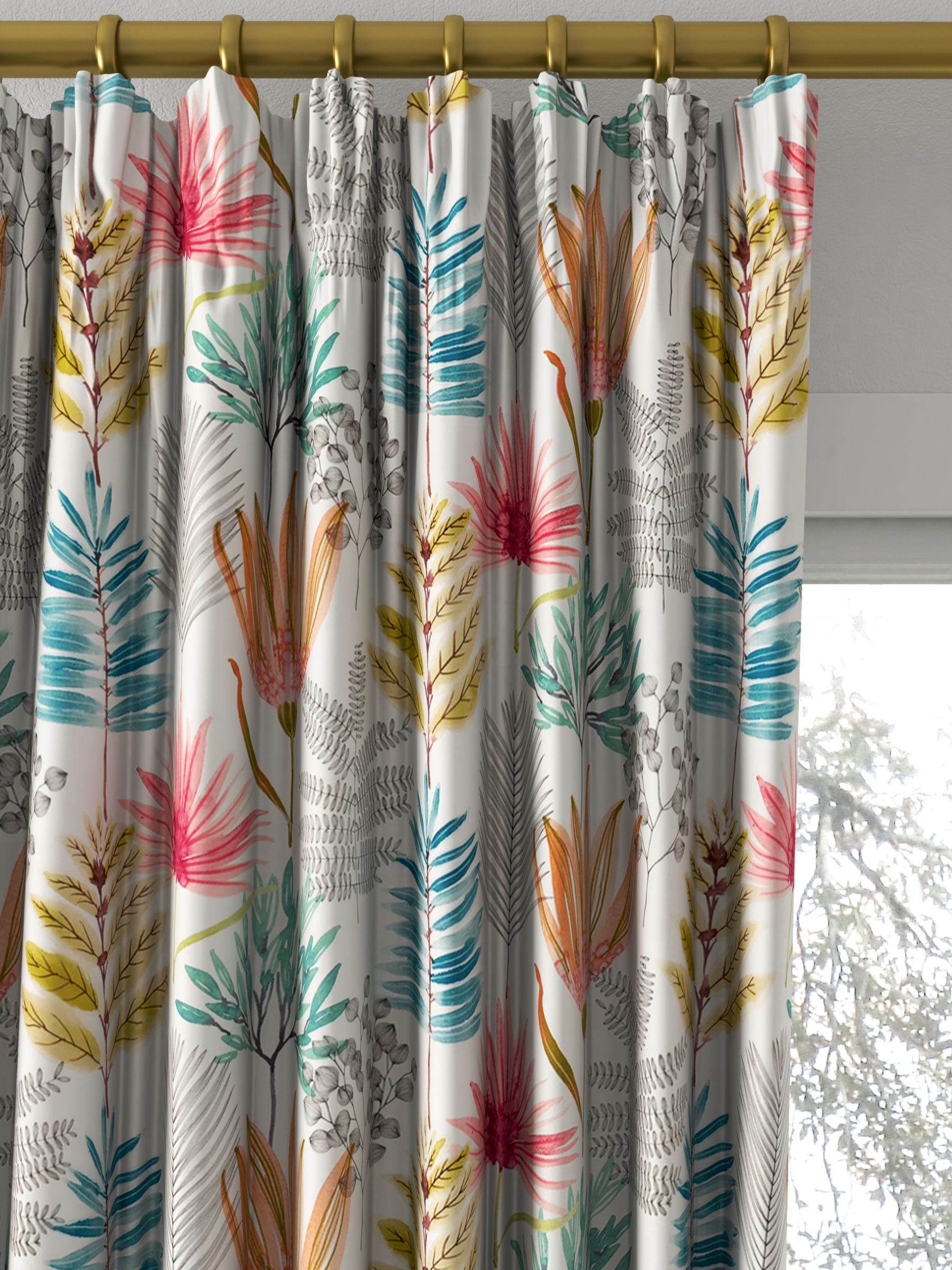 Harlequin Yasuni Made to Measure Curtains, Paprika/Kiwi
