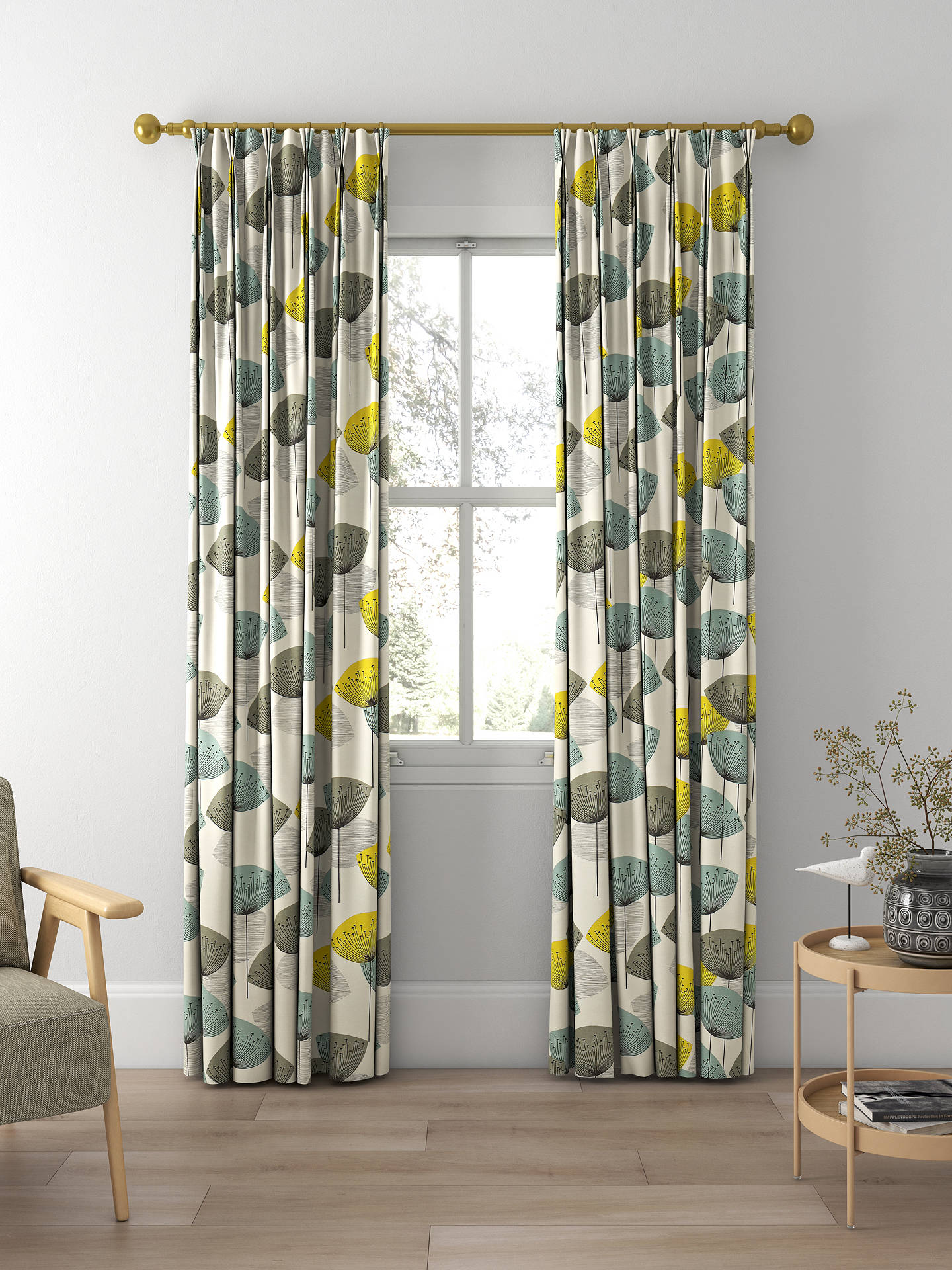 Sanderson Dandelion Clocks Made to Measure Curtains, Chaffinch