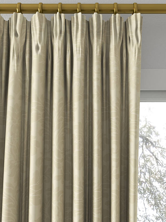 Sanderson Lymington Damask Made to Measure Curtains, White Clay
