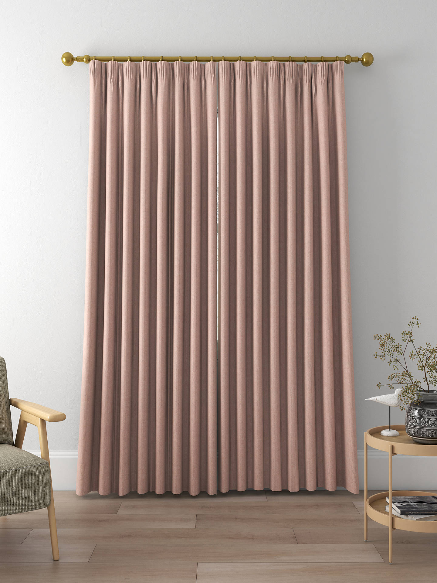 Sanderson Hector Made to Measure Curtains, Heather