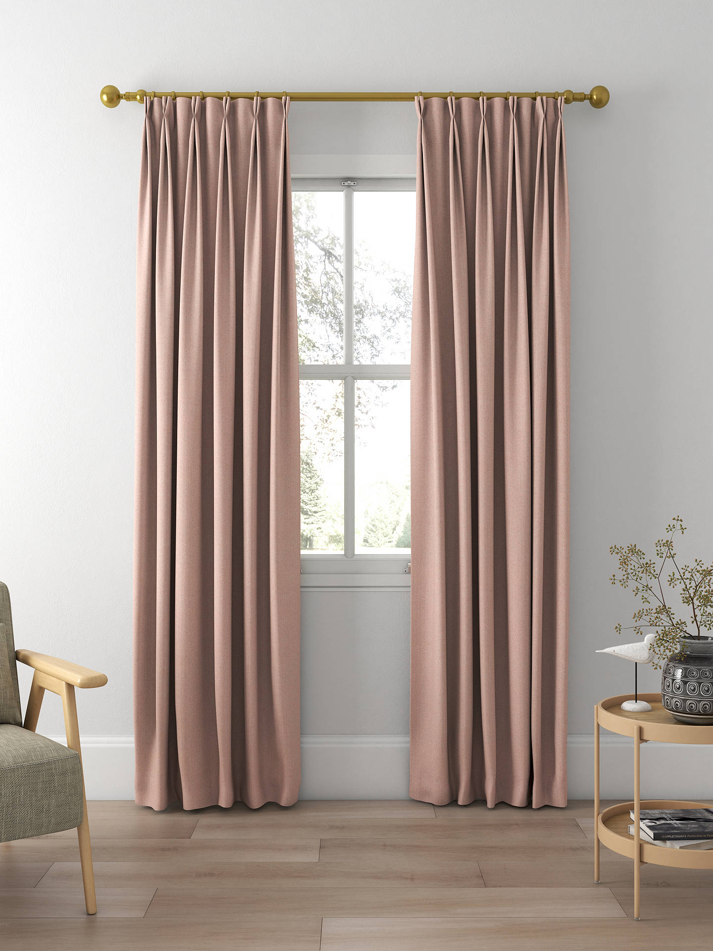 Sanderson Hector Made to Measure Curtains, Heather