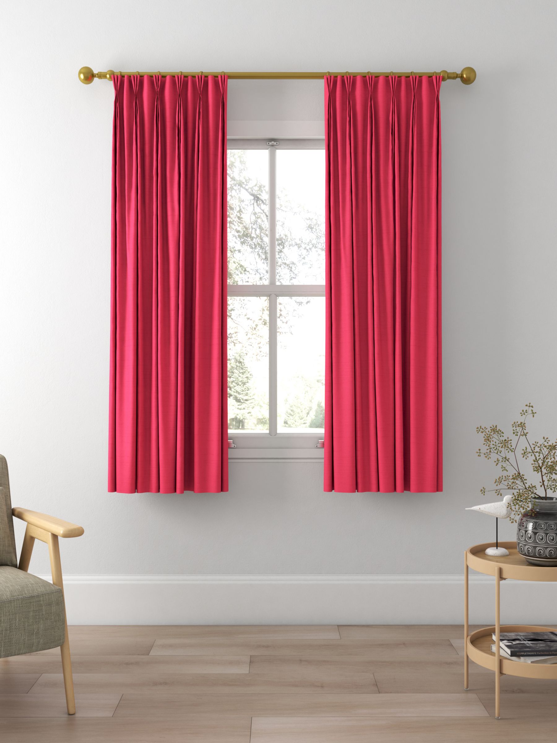Harlequin Laminar Made to Measure Curtains, Rose