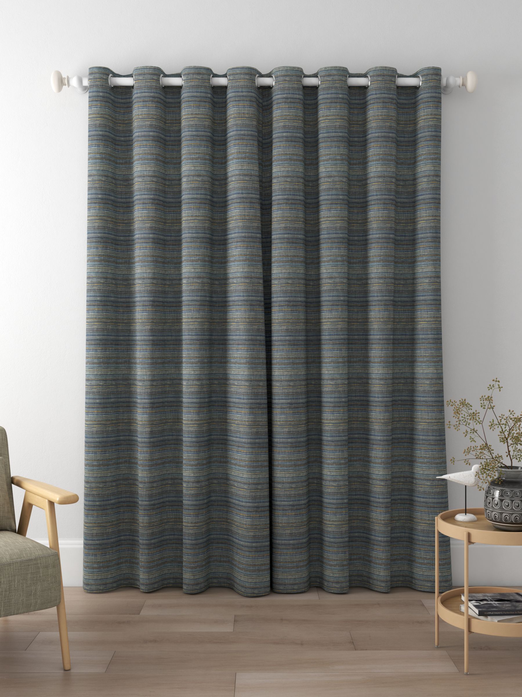 Harlequin Nuka Made to Measure Curtains, Ochre