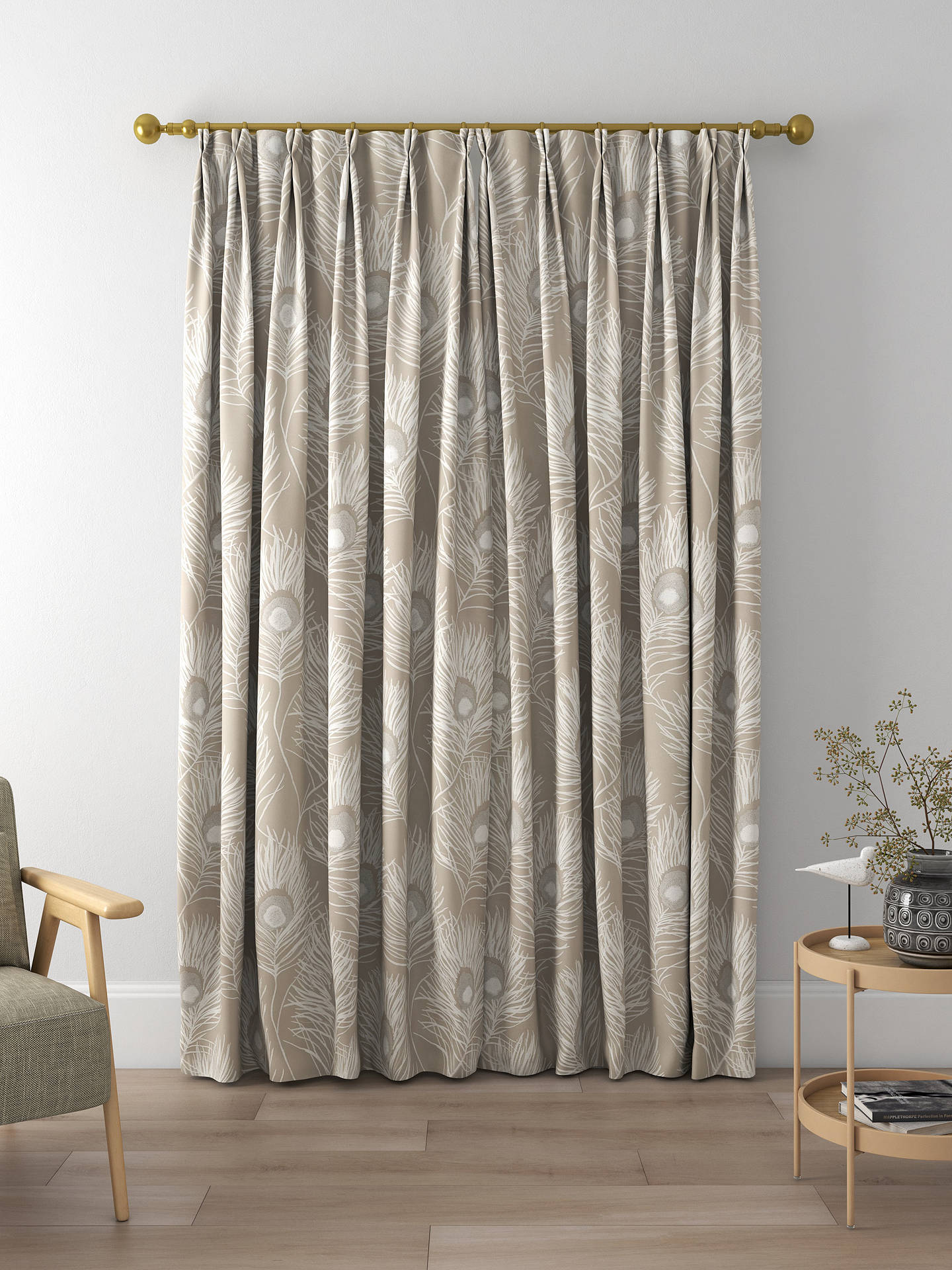 Harlequin Orlena Made to Measure Curtains, Putty/Silver