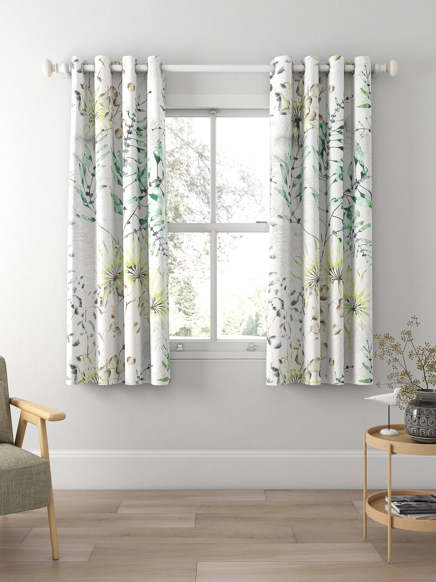 Harlequin Postelia Made to Measure Curtains or Roman Blind, Emerald/Lime