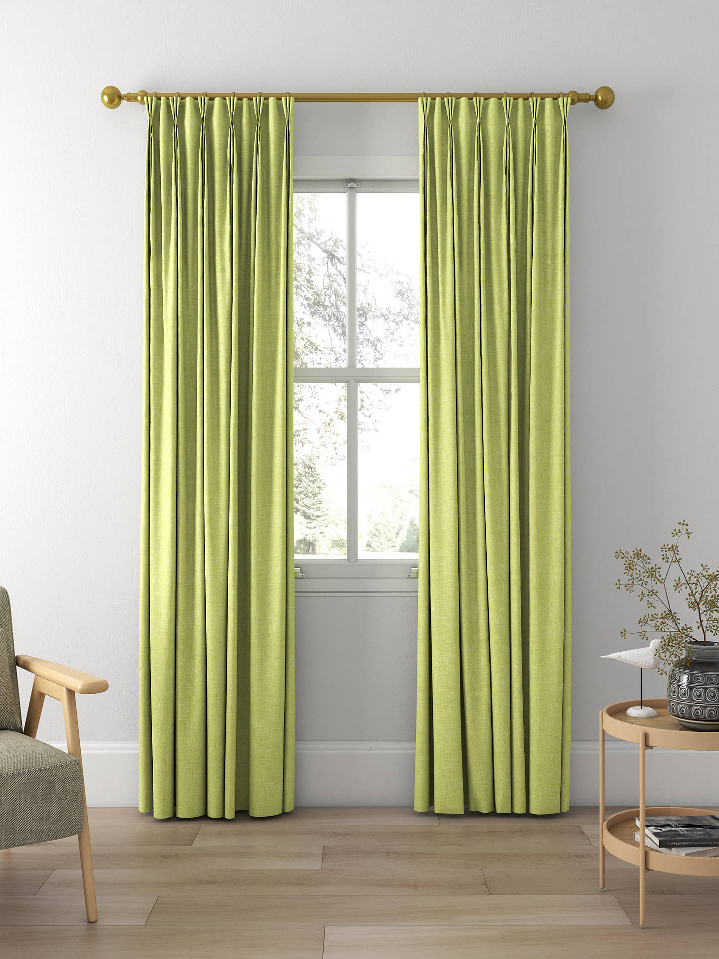 Harlequin Gamma Made to Measure Curtains, Spring Green