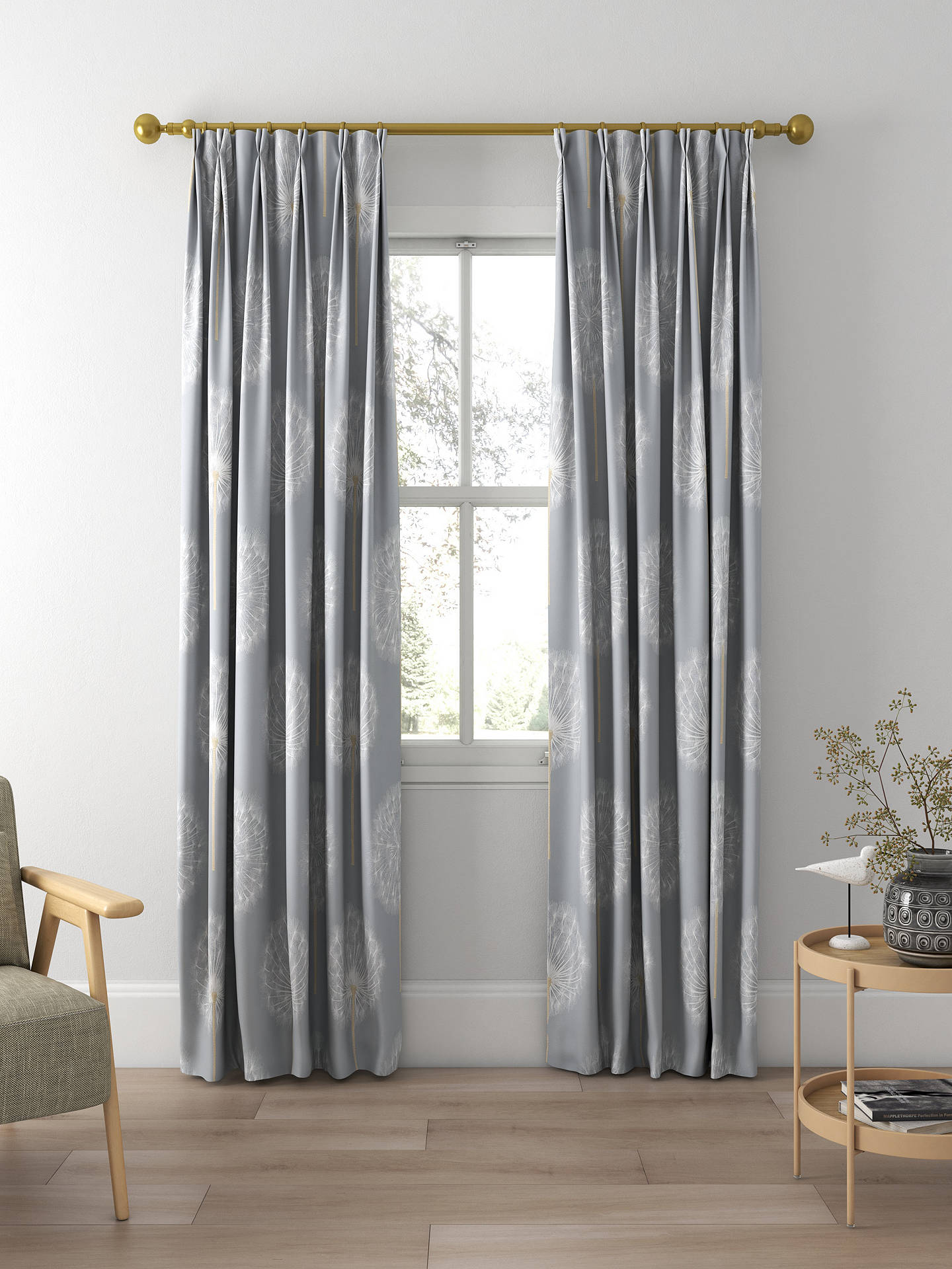 Harlequin Amity Made to Measure Curtains, Slate/Gold