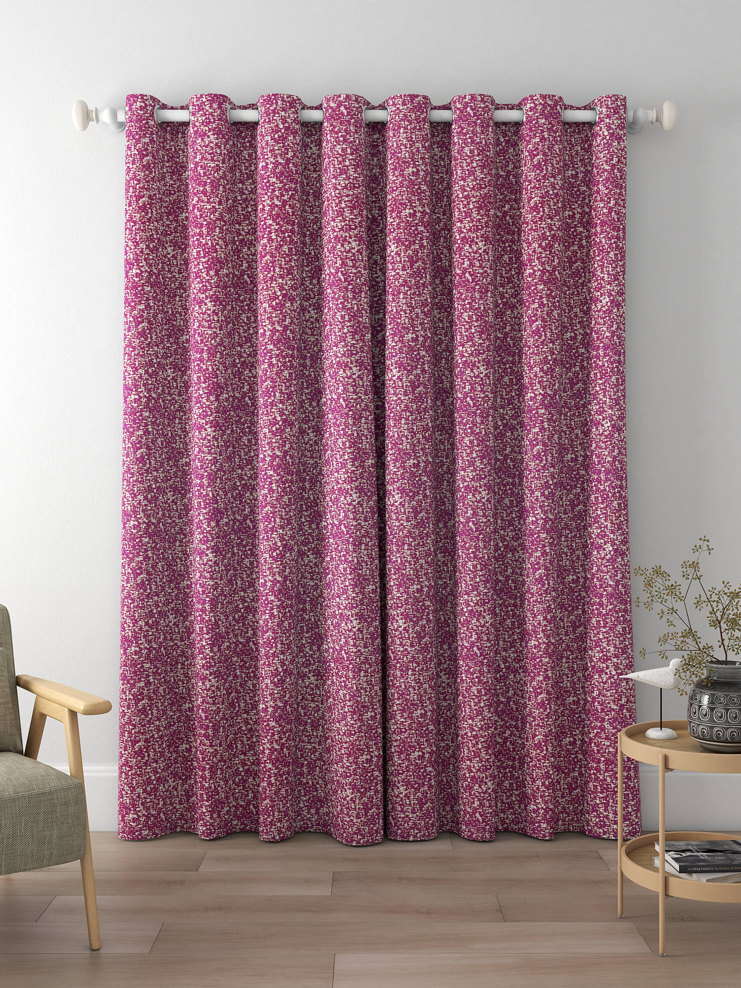Harlequin Teesha Made to Measure Curtains, Fuchsia
