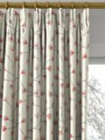 Sanderson Gingko Trail Made to Measure Curtains or Roman Blind, Coral/Celadon