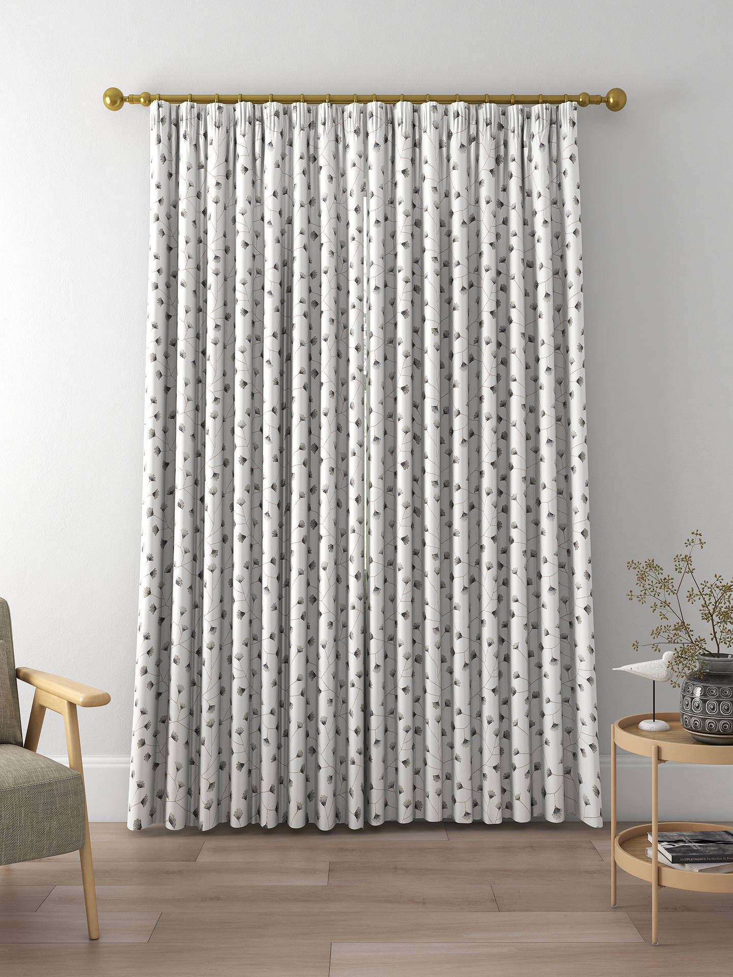 Sanderson Gingko Trail Made to Measure Curtains, Mineral