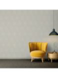 Galerie Peacock Feather Motif Wallpaper, Grey Ac60003