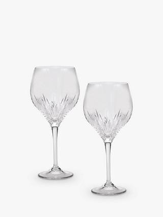 Vera Wang for Wedgwood Duchesse Crystal Cut Glass Wine Goblets, Set of 2, 660ml, Clear