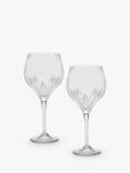 Vera Wang for Wedgwood Duchesse Crystal Cut Glass Wine Goblets, Set of 2, 660ml, Clear