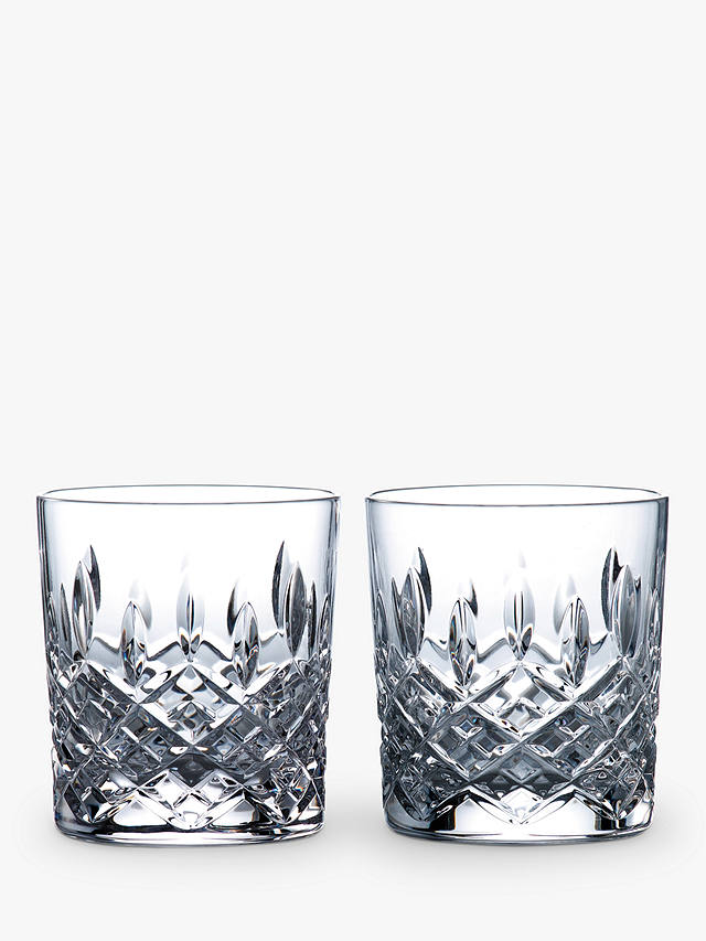 Royal Doulton R&D Collection Highclere Crystal Cut Glass Tumblers, Set of 2, 290ml, Clear