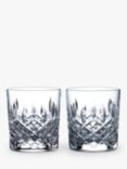 Royal Doulton R&D Collection Highclere Crystal Cut Glass Tumblers, Set of 2, 290ml, Clear