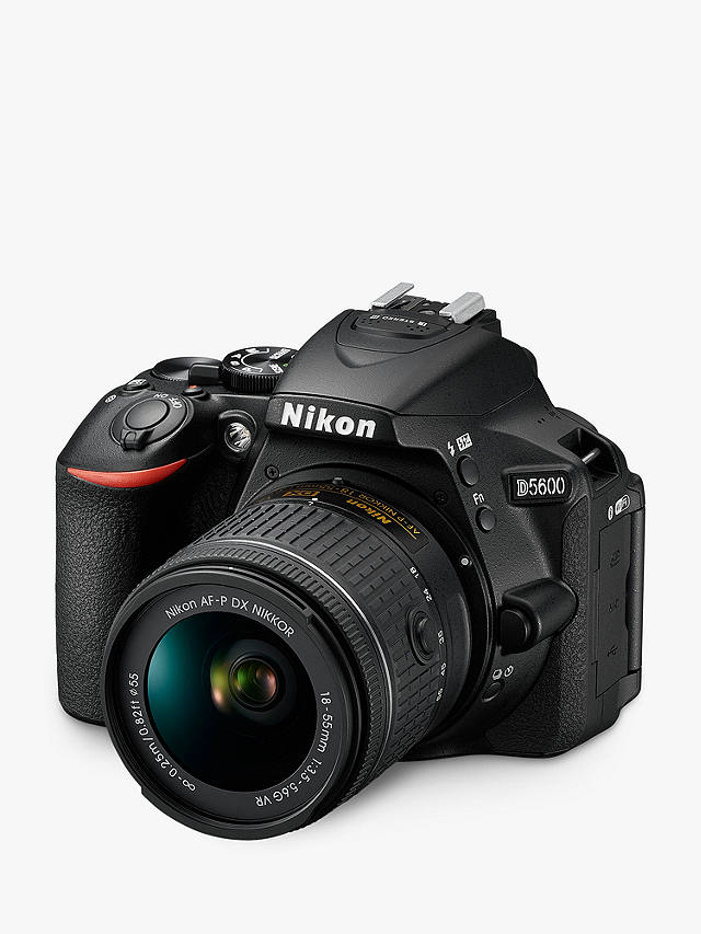 Nikon D5600 Digital SLR Camera with 18-55mm VR Lens & 70-300mm VR Lenses, HD 1080p, 24.2MP, Wi-Fi, Optical Viewfinder, 3.2" Vari-Angle LCD Touch Screen, Double Lens Kit, Black