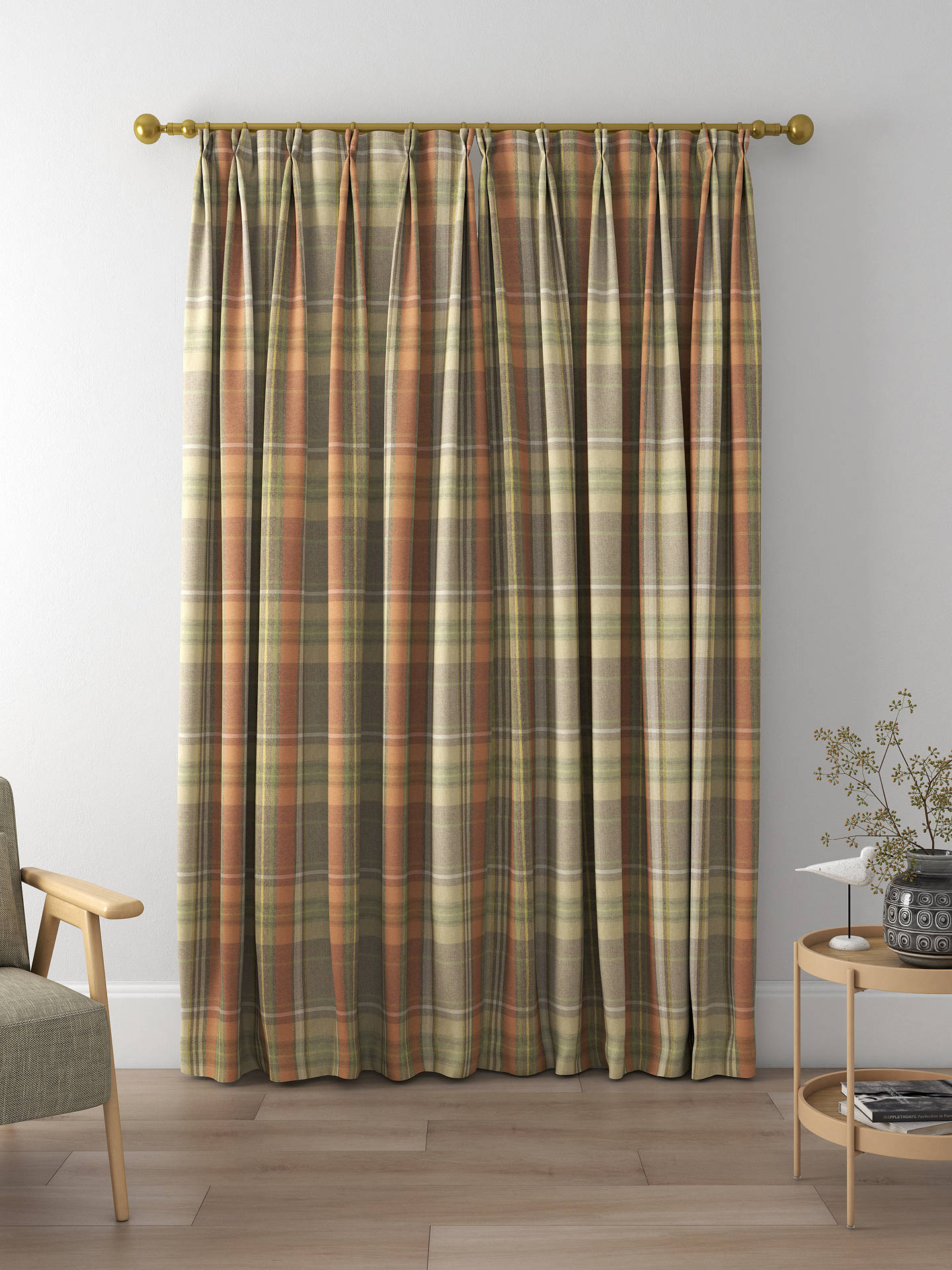 Prestigious Textiles Strathmore Made to Measure Curtains, Auburn