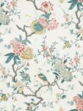 GP & J Baker Oriental Bird Made to Measure Curtains or Roman Blind, Teal