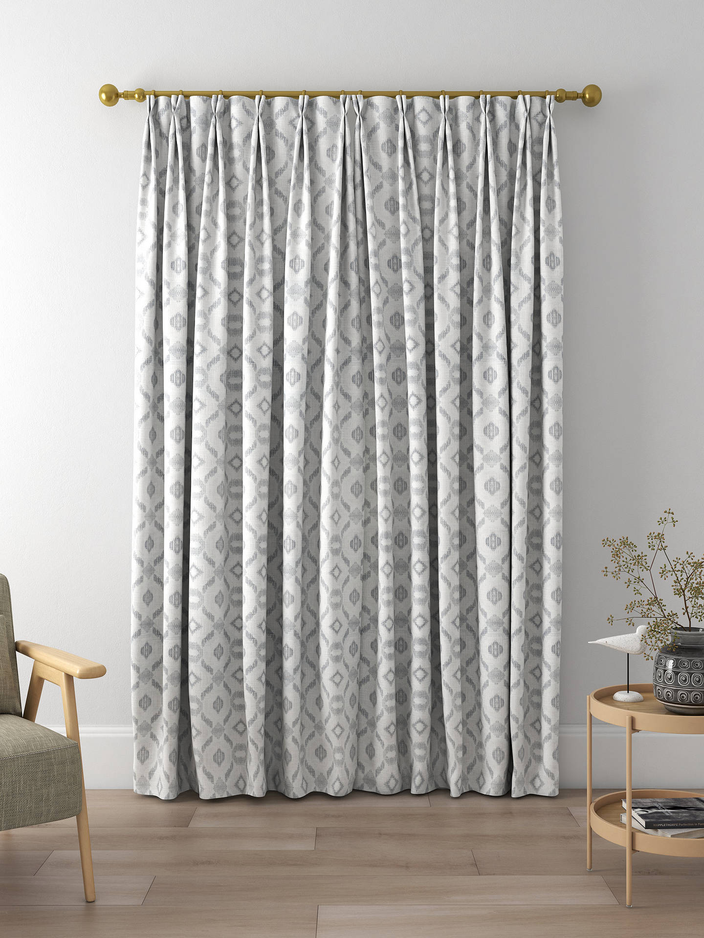 Prestigious Textiles Teepee Made to Measure Curtains, Silver