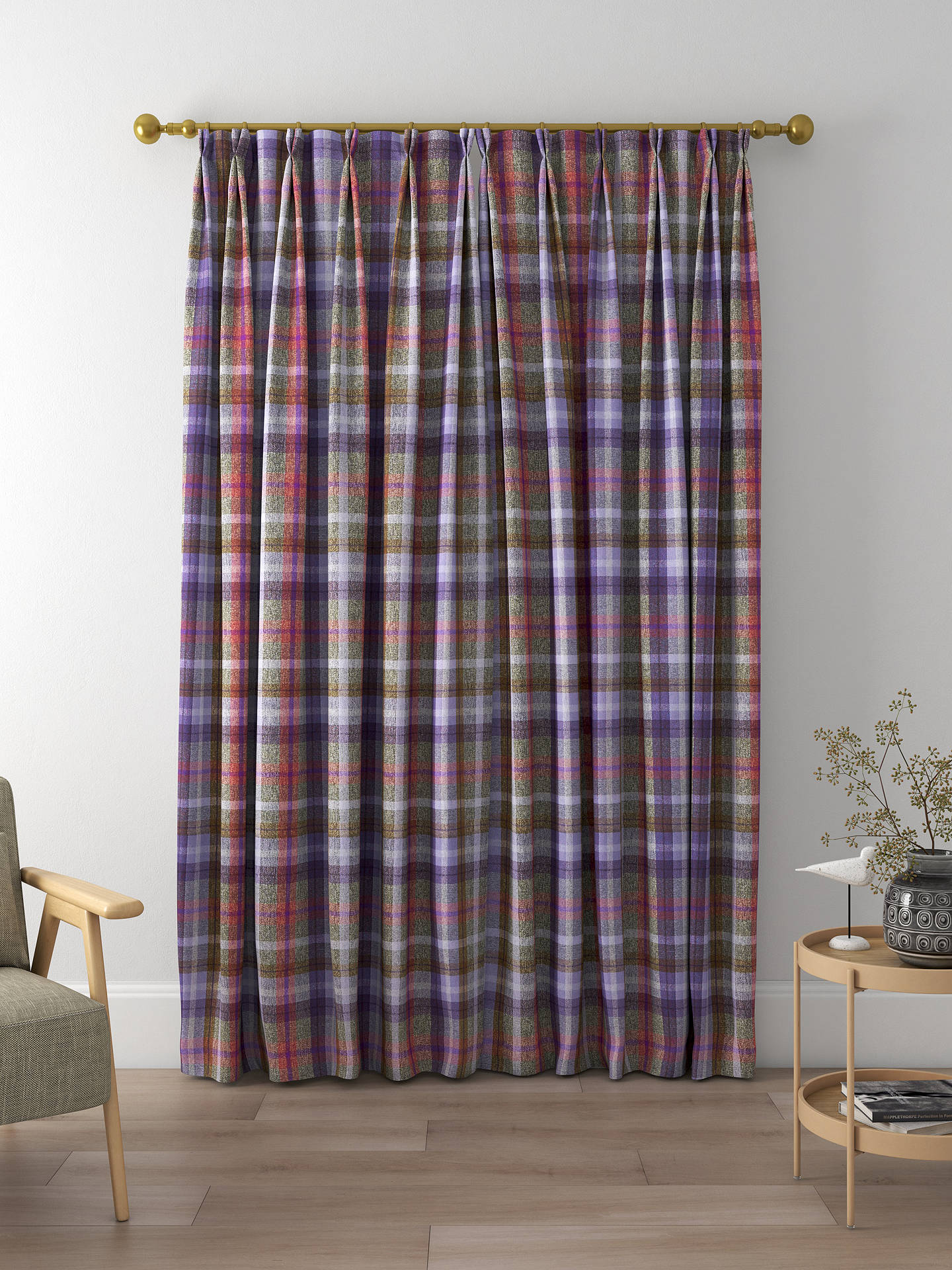 Prestigious Textiles Galloway Made to Measure Curtains, Heather