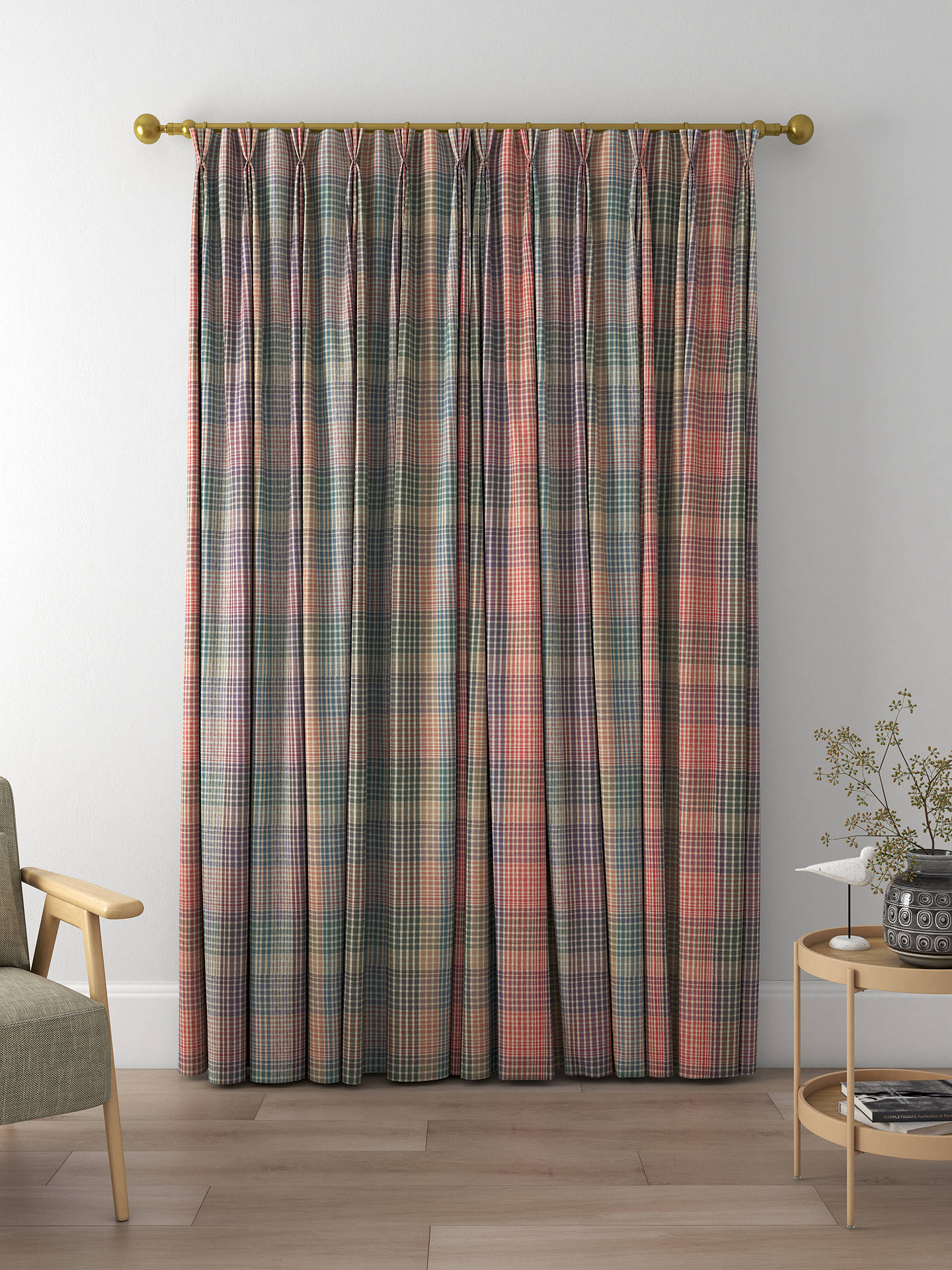 Prestigious Textiles Oscar Made to Measure Curtains, Loganberry