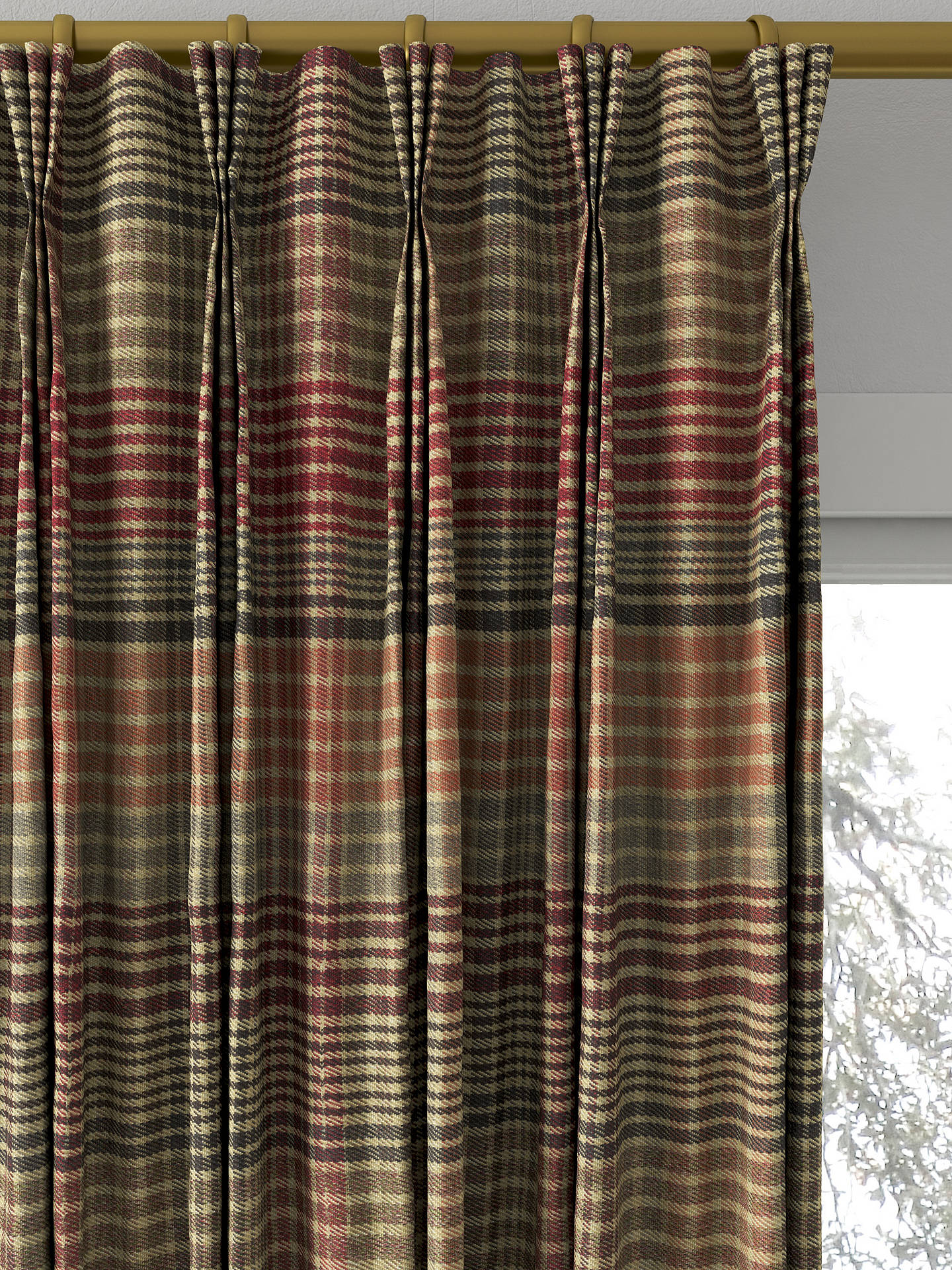 Prestigious Textiles Oscar Made to Measure Curtains, Redwood