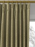 GP & J Baker Indus Flower Made to Measure Curtains or Roman Blind, Green