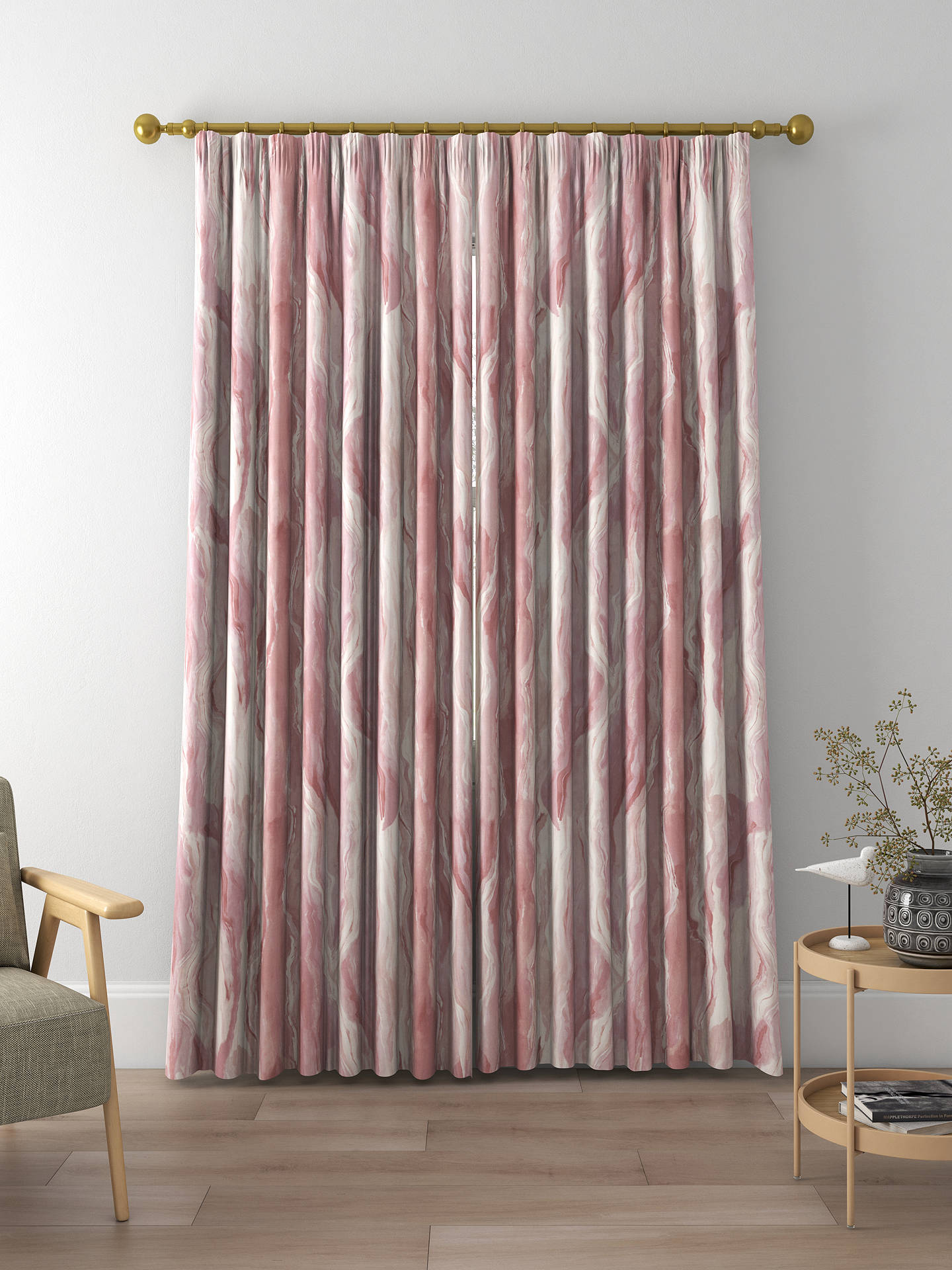 Prestigious Textiles Lava Made to Measure Curtains, Woodrose