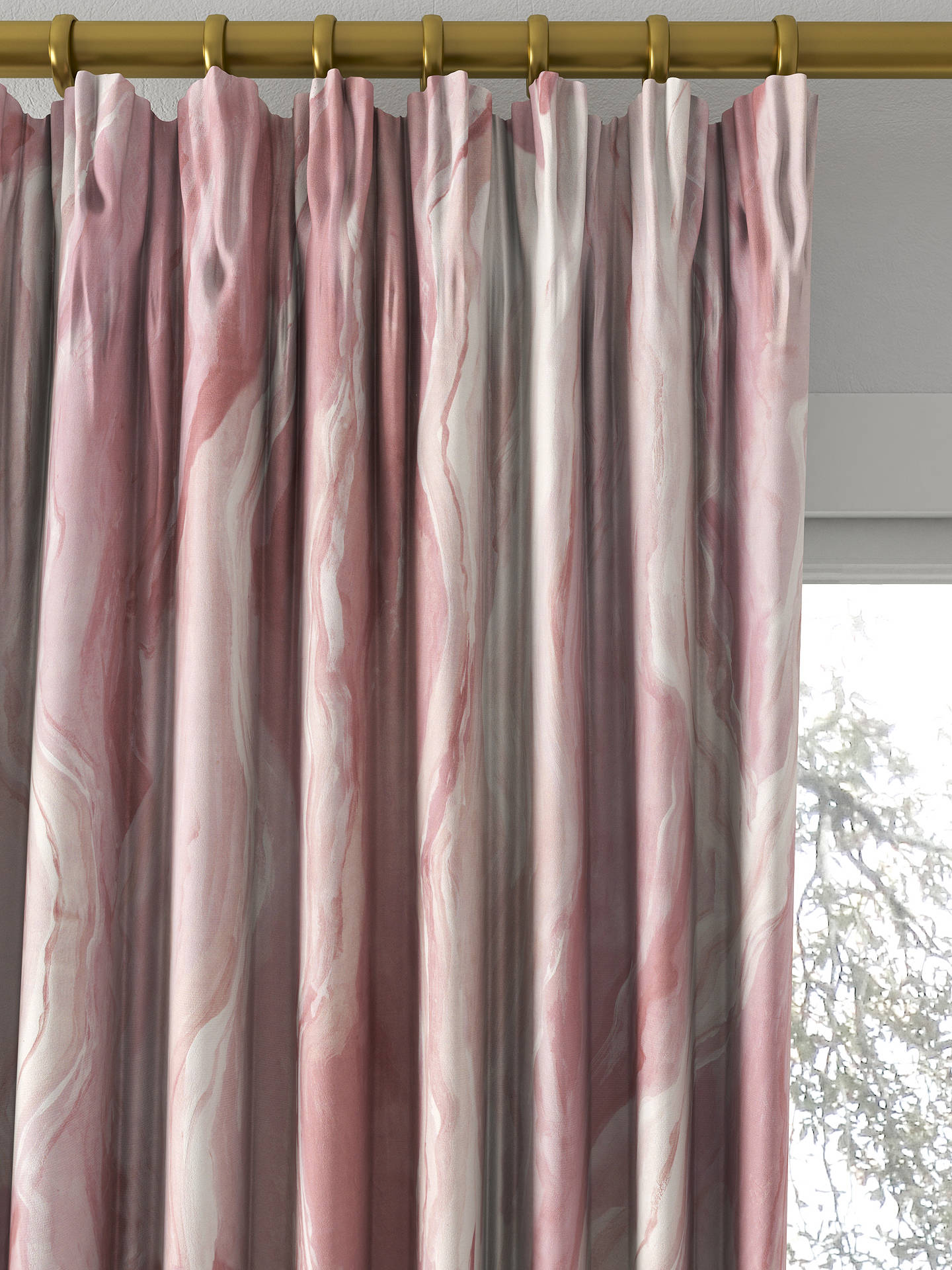 Prestigious Textiles Lava Made to Measure Curtains, Woodrose