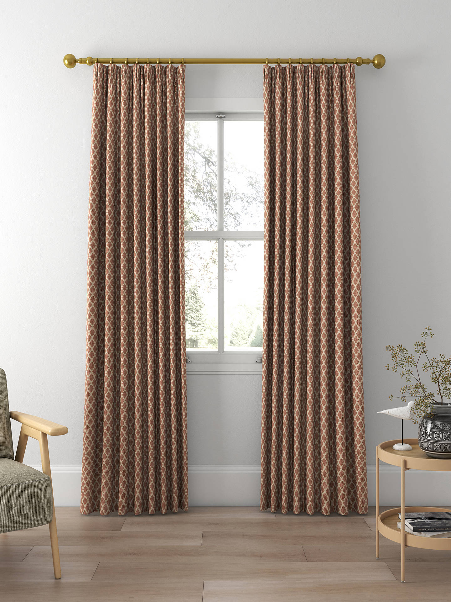 GP & J Baker Cheswell Made to Measure Curtains, Spice